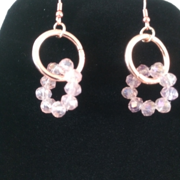 Pink Beads & Faux Leather Necklace & Earring Set - Picture 15 of 15